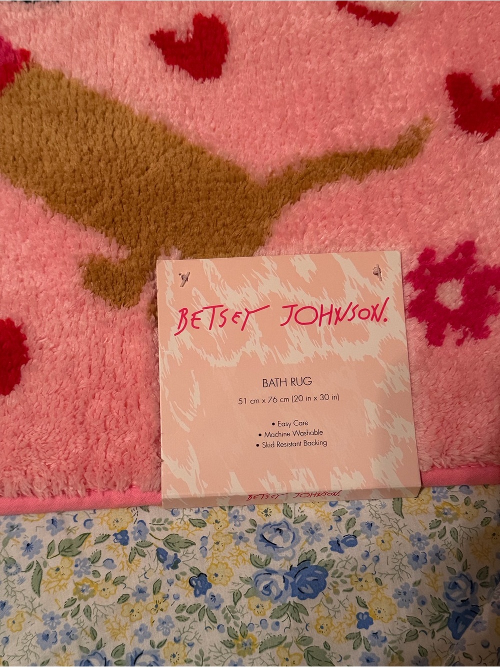Dachshund Valentine Rug - Picture 2 of 4